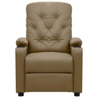 Sta-op-massagestoel kunstleer cappuccinokleurig 3