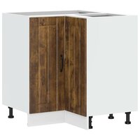 Keuken hoekonderkast Lucca bewerkt hout gerookt eikenkleurig 2