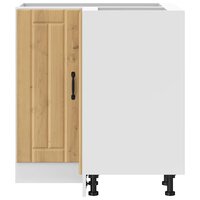 Keuken hoekonderkast Lucca bewerkt hout artisanaal eikenkleur 5