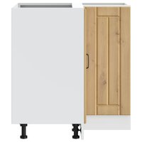 Keuken hoekonderkast Lucca bewerkt hout artisanaal eikenkleur 7