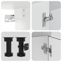 4-delige Keukenkastenset Porto bewerkt hout betongrijs 6