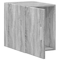 Wandkast 30x42,5x40 cm bewerkt hout grijs sonoma eikenkleurig 8