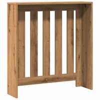 Radiatorombouw 78x20x82 cm bewerkt hout artisanaal eikenkleur 5