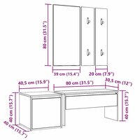 Halmeubelset bewerkt hout oud houtkleurig 8
