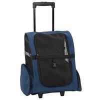 Huisdierentrolley 3-in-1 48x32x57 cm oxford stof blauw 2