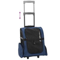 Huisdierentrolley 3-in-1 48x32x57 cm oxford stof blauw 7