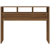 Wandtafel 105x30x80 cm bewerkt hout bruin eikenkleur 5