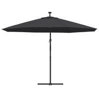 Zweefparasol met LED-verlichting 350 cm zwart 7