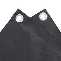 Balkonscherm 500x75 cm PVC antracietkleurig 4