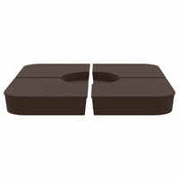 4-delige Set parasolvoeten voor kruisvoet parasol 100 kg PP 4