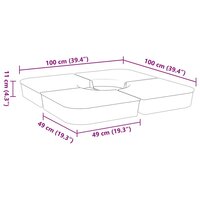 4-delige Set parasolvoeten voor kruisvoet parasol 100 kg PP 8