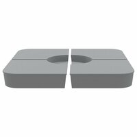 4-delige Set parasolvoeten voor kruisvoet parasol 100 kg PP 4