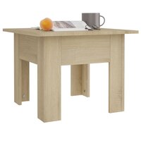 Salontafel 55x55x42 cm bewerkt hout sonoma eikenkleurig 4