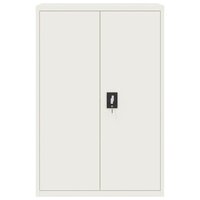 Archiefkast 90x40x180 cm staal wit 8