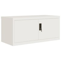 Archiefkast 90x40x220 cm staal wit 3