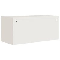 Archiefkast 90x40x220 cm staal wit 6