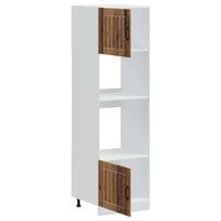 Ovenkasten 2 st Lucca bewerkt hout oud houtkleurig 5