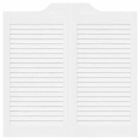 Draaideuren louvre design 2 paar 80x80 cm wit 6