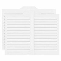 Draaideuren louvre design 2 paar 80x100 cm wit 2