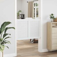 Draaideuren louvre design 2 paar 80x100 cm wit 3