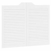 Draaideuren louvre design 2 paar 80x100 cm wit 4