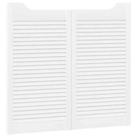 Draaideuren louvre design 2 paar 90x100 cm wit 5