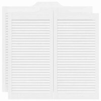 Draaideuren louvre design 2 paar 100x100 cm wit 2