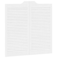 Draaideuren louvre design 2 paar 100x100 cm wit 4