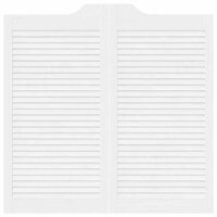 Draaideuren louvre design 2 paar 100x100 cm wit 6