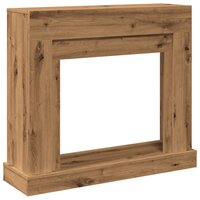 Haardombouw 100x30x87,5 cm bewerkt hout artisanaal eikenkleurig 2