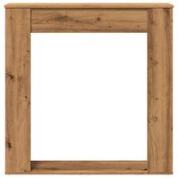 Haardombouw 100x20x100 cm bewerkt hout artisanaal eikenkleurig 4