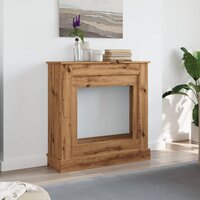 Haardombouw 90x30x90 cm bewerkt hout artisanaal eikenkleurig 3