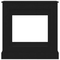 Haardombouw 90x30x90 cm spaanplaat zwart eikenkleurig 5