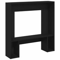 Haardombouw 81x18x82 cm spaanplaat zwart eikenkleurig 7