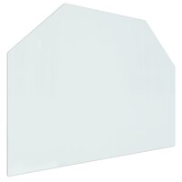 Glasplaat openhaard zeshoekig 80x60 cm 2