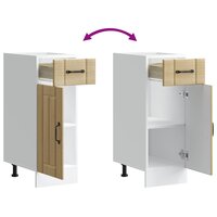 Keuken onderkast Lucca bewerkt hout sonoma eikenkleurig 9