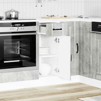 Keuken onderkast Lucca bewerkt hout betongrijs 2