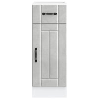 Keuken onderkast Lucca bewerkt hout betongrijs 4