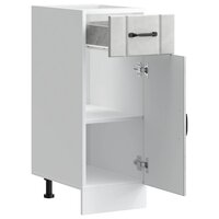 Keuken onderkast Lucca bewerkt hout betongrijs 5