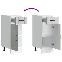 Keuken onderkast Lucca bewerkt hout betongrijs 9