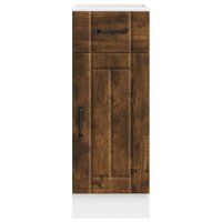 Keuken onderkast Lucca bewerkt hout gerookt eikenkleurig 4