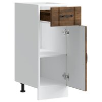 Keuken onderkast Lucca bewerkt hout gerookt eikenkleurig 5