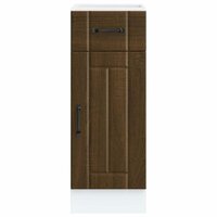 Keuken onderkast Lucca bewerkt hout bruin eikenkleur 4