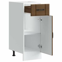 Keuken onderkast Lucca bewerkt hout bruin eikenkleur 5