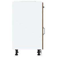 Keuken onderkast Lucca bewerkt hout bruin eikenkleur 6