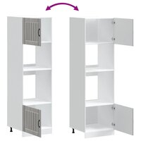 Ovenkasten 2 st Kalmar bewerkt hout grijs sonoma eikenkleurig 8