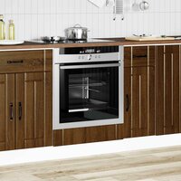 Ovenkast Lucca bewerkt hout bruin eikenkleur 3