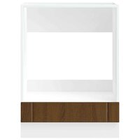 Ovenkast Lucca bewerkt hout bruin eikenkleur 4