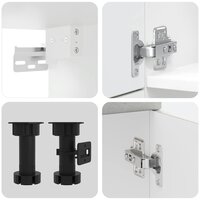 7-delige Keukenkastenset Porto bewerkt hout betongrijs 7