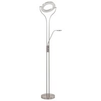 Lamp staand 18 W dimbaar 180 cm zilverkleurig 2